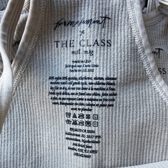 Free People Movement X The Class Happiness Runs Crop Tank in Stone Eagle - Picture 3 of 4